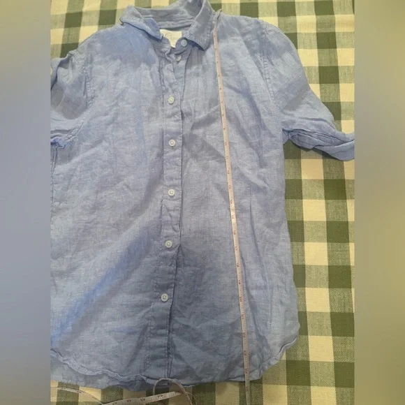 J. Crew Sky Blue Linen Shirt - Picture 8 of 13